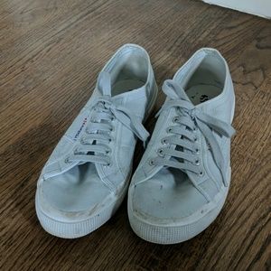 Women's Superga light gray sneakers size US 10